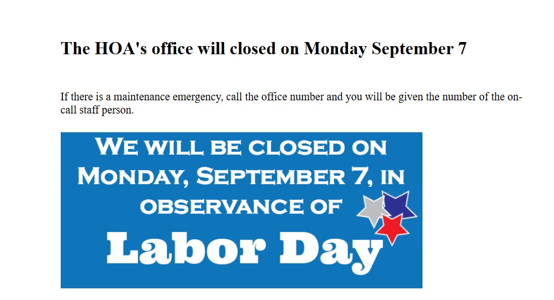 Rockridge Manor Homeowners Assoc