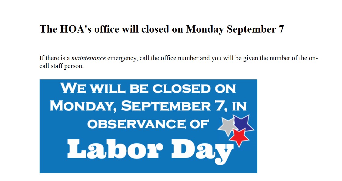 Rockridge Manor Homeowners Assoc